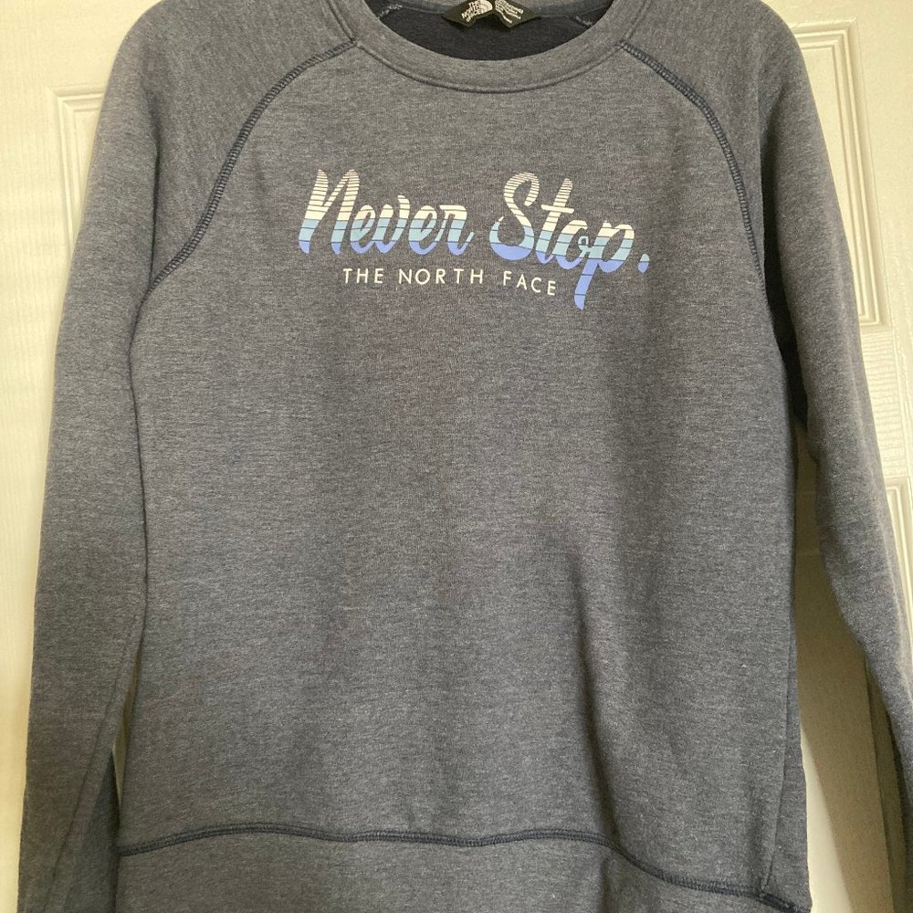 North Face medium gray sweatshirt women